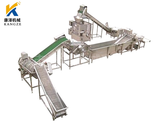 蚕豆油炸流水线