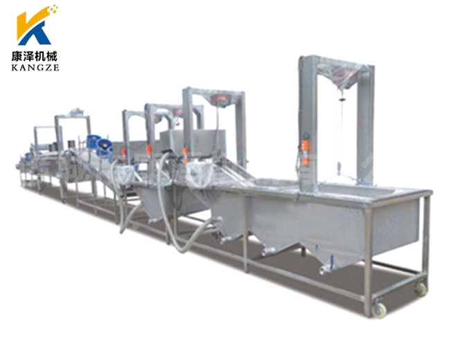 小鱼仔油炸生产线